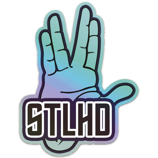 Fly Slaps Live Long and Prosper STLHD Holographic Steelhead Blue Sticker