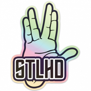 Fly Slaps Live Long and Prosper STLHD Holographic Steelhead Sticker