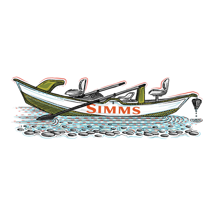 Simms Catch Your Drift Sticker - Fly Slaps Fly Fishing Stickers