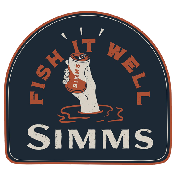 Simms Fish It Well Beer Sticker