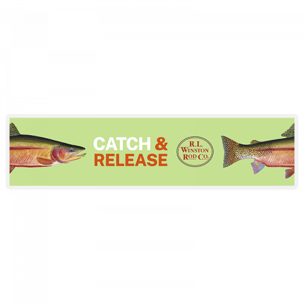 Winston Rods Catch and Release Sticker