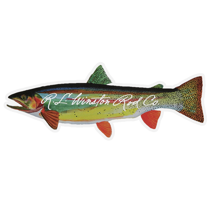 Winston Rods 6 Cutthroat Trout Sticker - Fly Slaps Fly Fishing Stickers  and Decals
