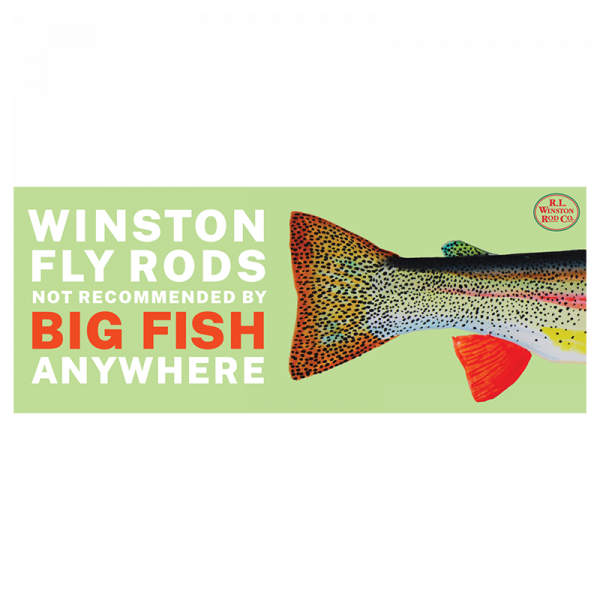 Winston Rods Not Recommended Sticker