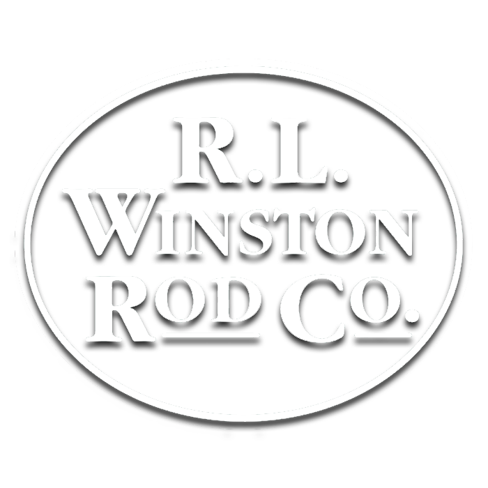 Winston Rods Logo Decal White Die Cut Oval 7 Sticker