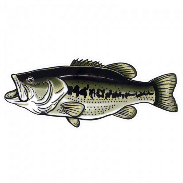 Josh May Large Mouth Bass Fly Fishing Sticker
