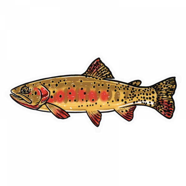Josh MayGolden Trout Fly Fishing Sticker