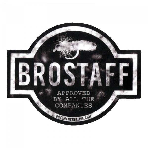 Boseman Creative Bro Staff Fly Fishing Sticker