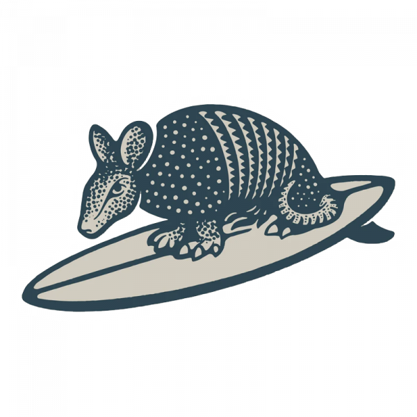 Howler Brothers Surfin Armadillo Sticker