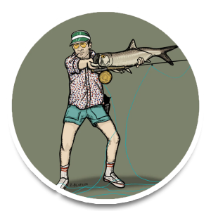 Richard Blanco Hunter Snares Tarpon Sticker