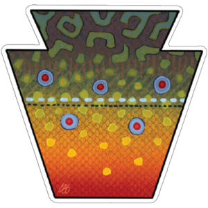 Casey Underwood Pennsylvania Brook Trout Sticker